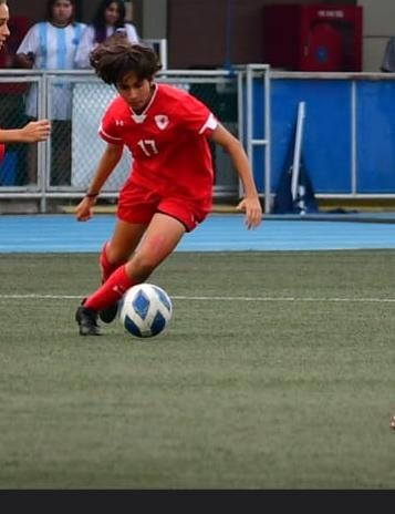 Anaya Playing Football